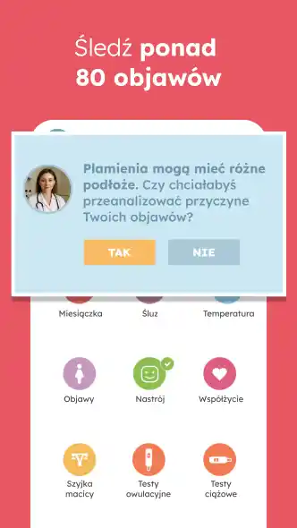 OvuFriend - monitorowanie objawów i obserwacji